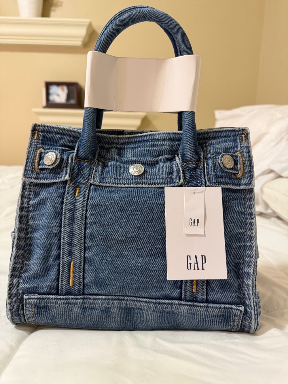 Gap Viral “Jirkin” Blue Denim Small Tote Bag